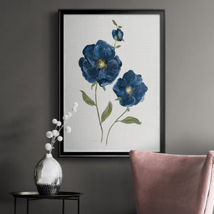 Blue Poppies Premium Framed Print - Ready to Hang