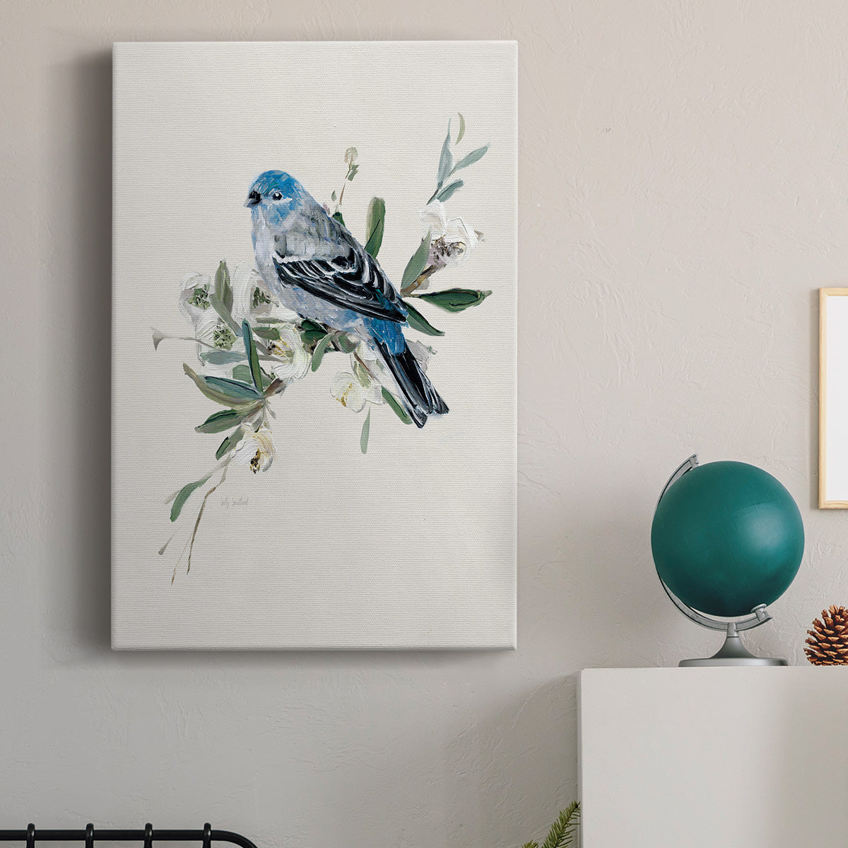 Bluebird Happy II Premium Gallery Wrapped Canvas - Ready to Hang
