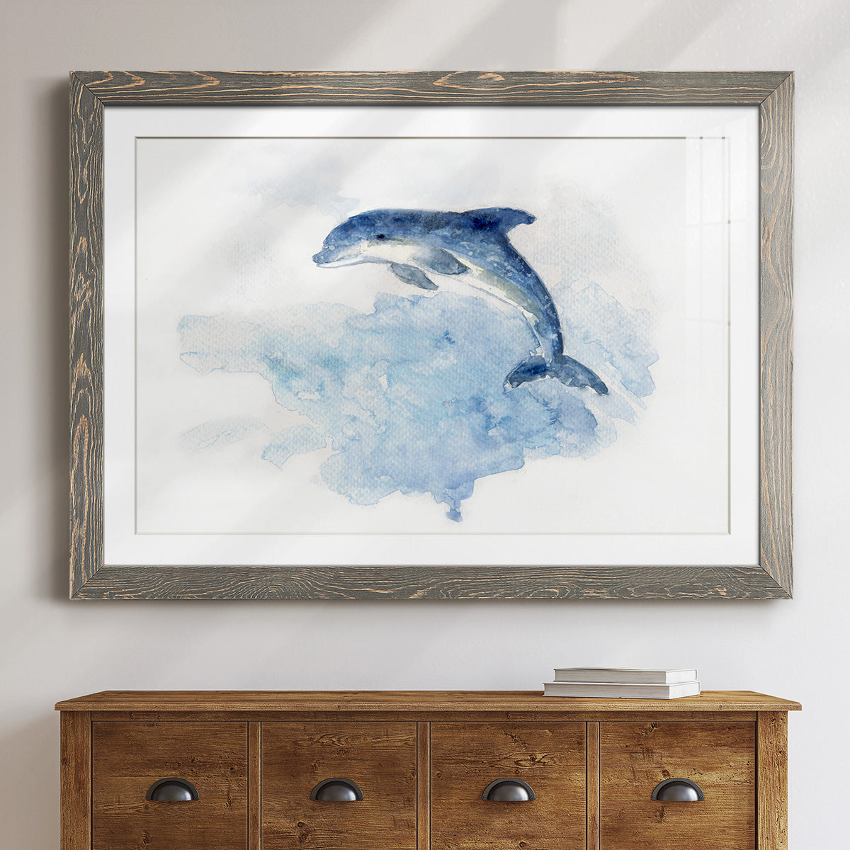 Wave Jumping-Premium Framed Print - Ready to Hang