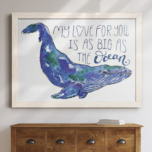 Whale Love II-Premium Framed Canvas - Ready to Hang