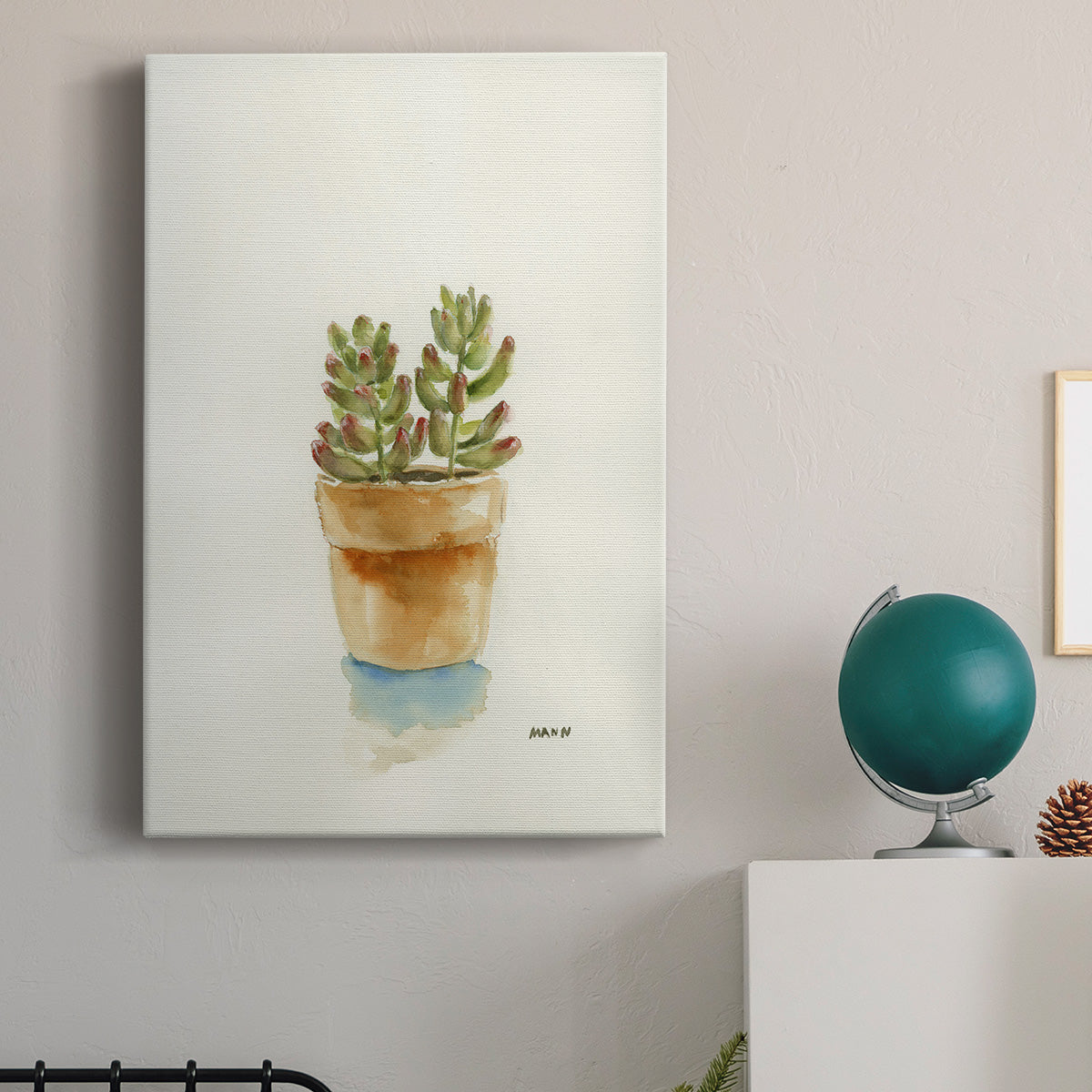 Succulent III Premium Gallery Wrapped Canvas - Ready to Hang