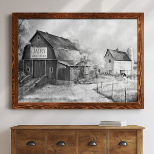 Day at the Farm-Premium Framed Canvas - Ready to Hang