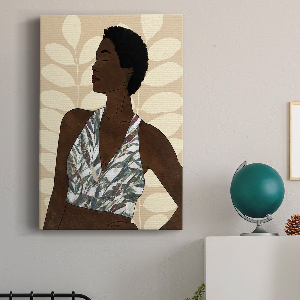 Ethnic Beauty I Premium Gallery Wrapped Canvas - Ready to Hang