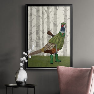 Pheasant Shooting Party 2 Premium Framed Print - Ready to Hang