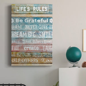 Life Rules - Canvas Art Print
