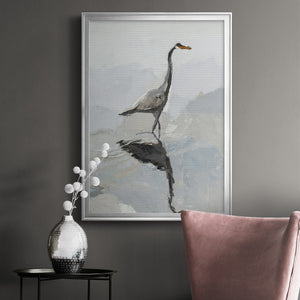 Heron Premium Framed Print - Ready to Hang