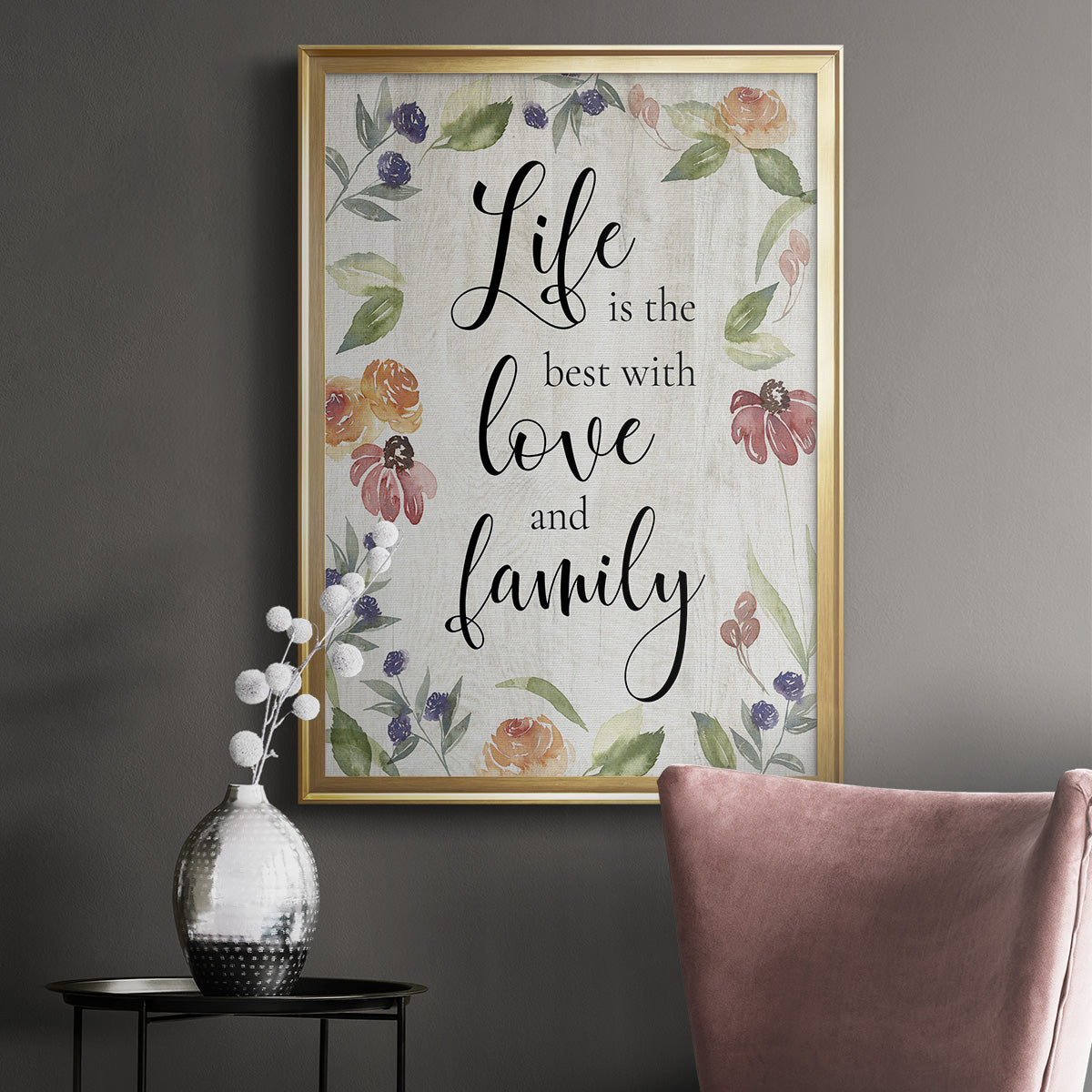 Life is the Best Premium Framed Print - Ready to Hang