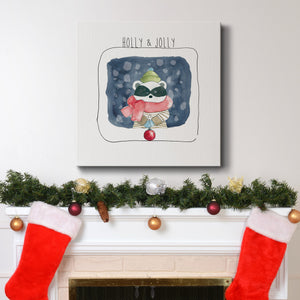 Christmas Raccoon-Premium Gallery Wrapped Canvas - Ready to Hang