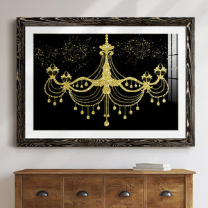Golden Chandelier-Premium Framed Print - Ready to Hang