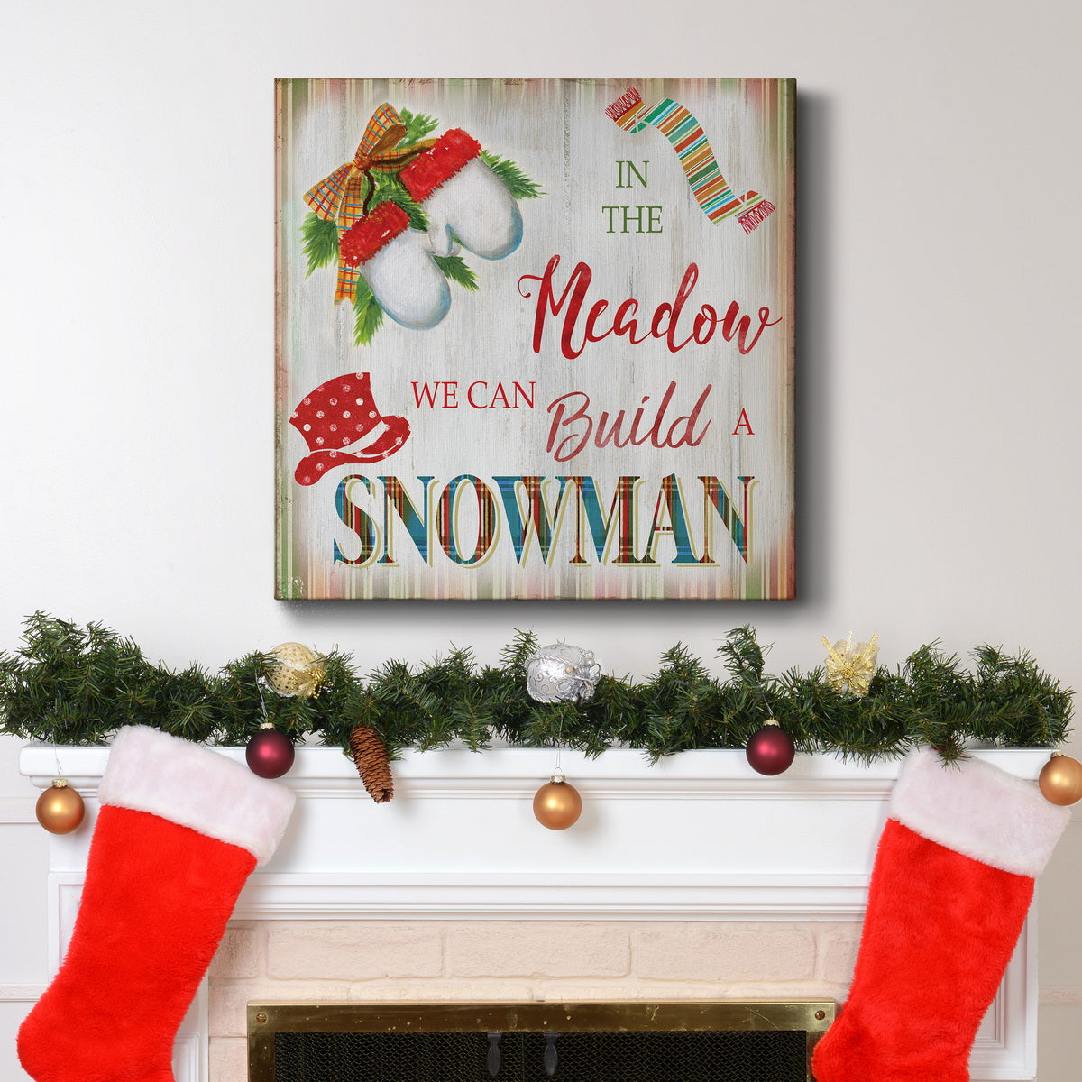 Snow Mittens-Premium Gallery Wrapped Canvas - Ready to Hang