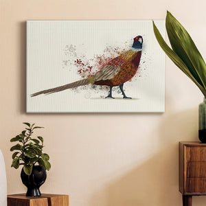 Pheasant Splash 2 Premium Gallery Wrapped Canvas - Ready to Hang