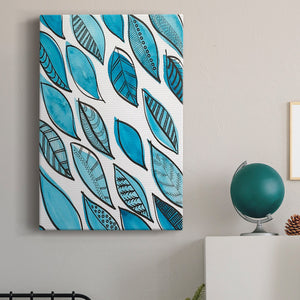 Patterned Leaf Shapes I Premium Gallery Wrapped Canvas - Ready to Hang