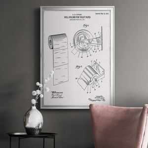 Toilet Paper Patent III Premium Framed Print - Ready to Hang