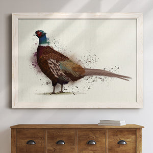 Pheasant Splash 1-Premium Framed Canvas - Ready to Hang