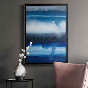 Deep Blue Shore I Premium Framed Print - Ready to Hang