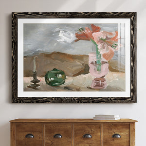 Vase of Pink Flowers II-Premium Framed Print - Ready to Hang