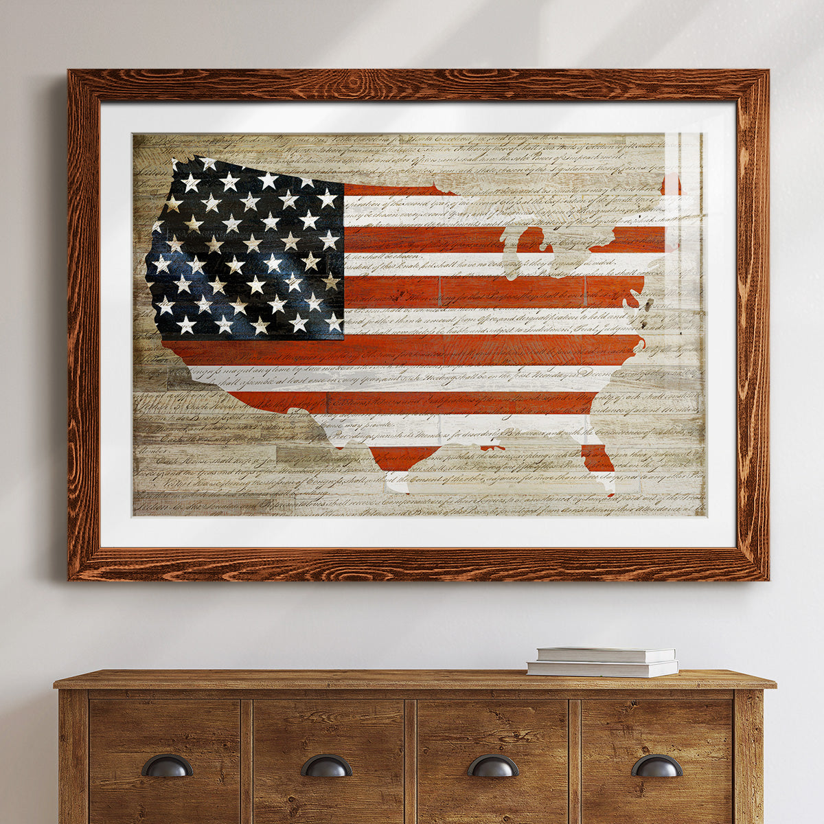 American Flag-Premium Framed Print - Ready to Hang