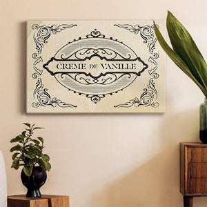Antique French Label II Premium Gallery Wrapped Canvas - Ready to Hang