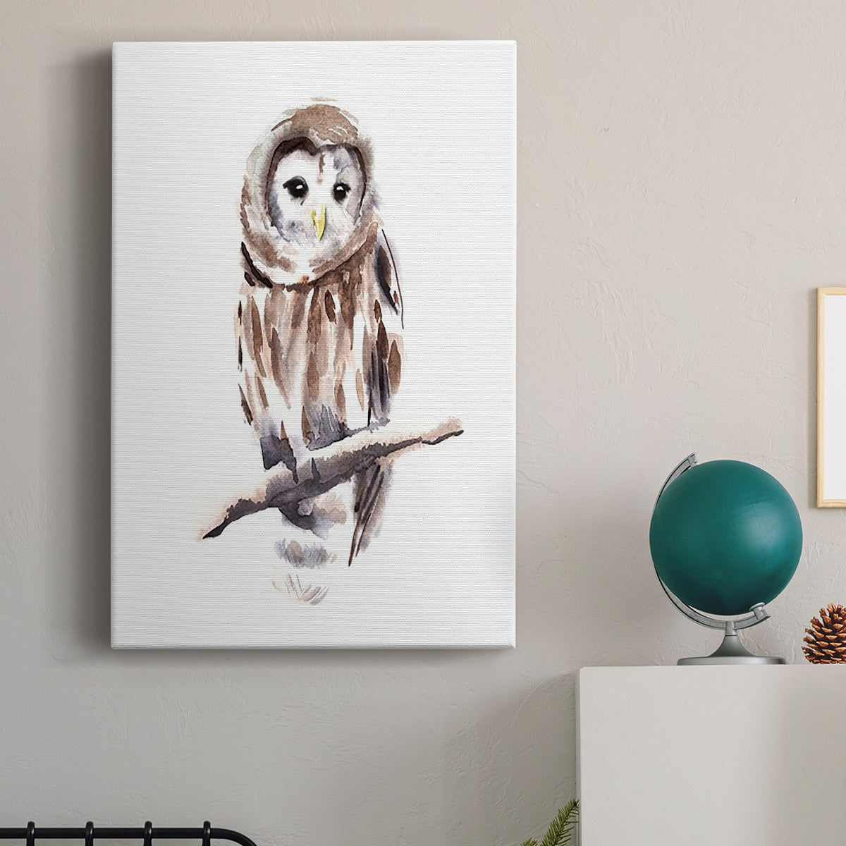Barred Owl Impressions I Premium Gallery Wrapped Canvas - Ready to Hang