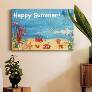 Cute Sea Creatures I Premium Gallery Wrapped Canvas - Ready to Hang