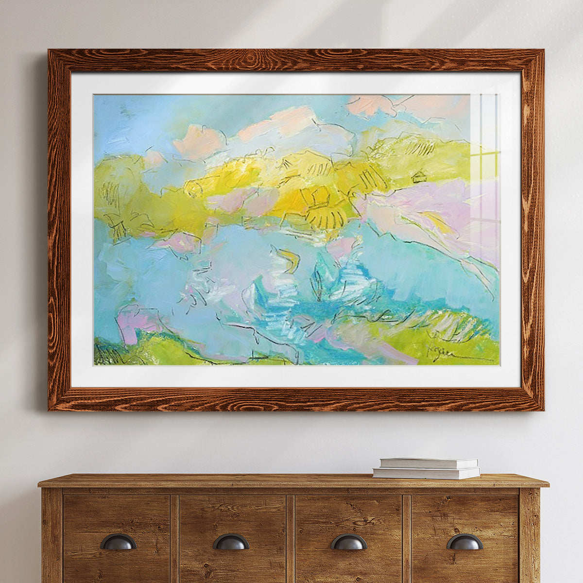 Learning to Fly-Premium Framed Print - Ready to Hang