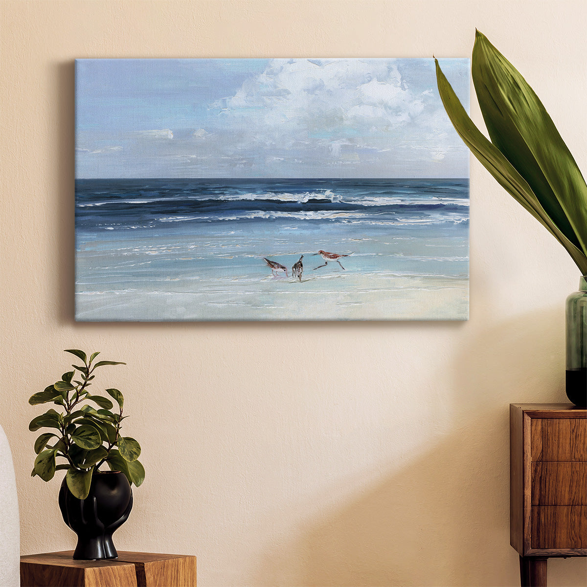 Beach Trio Premium Gallery Wrapped Canvas - Ready to Hang