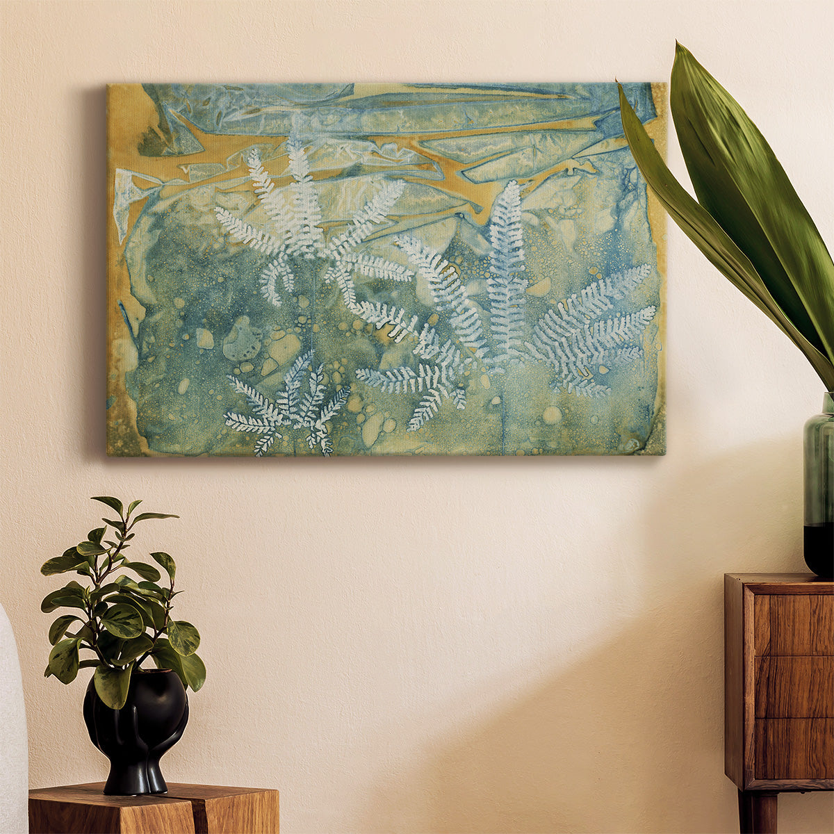 Floating Ferns Premium Gallery Wrapped Canvas - Ready to Hang