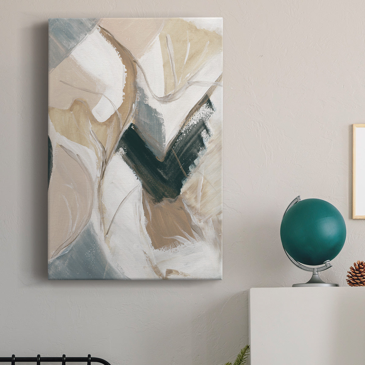 Marble Lines II Premium Gallery Wrapped Canvas - Ready to Hang