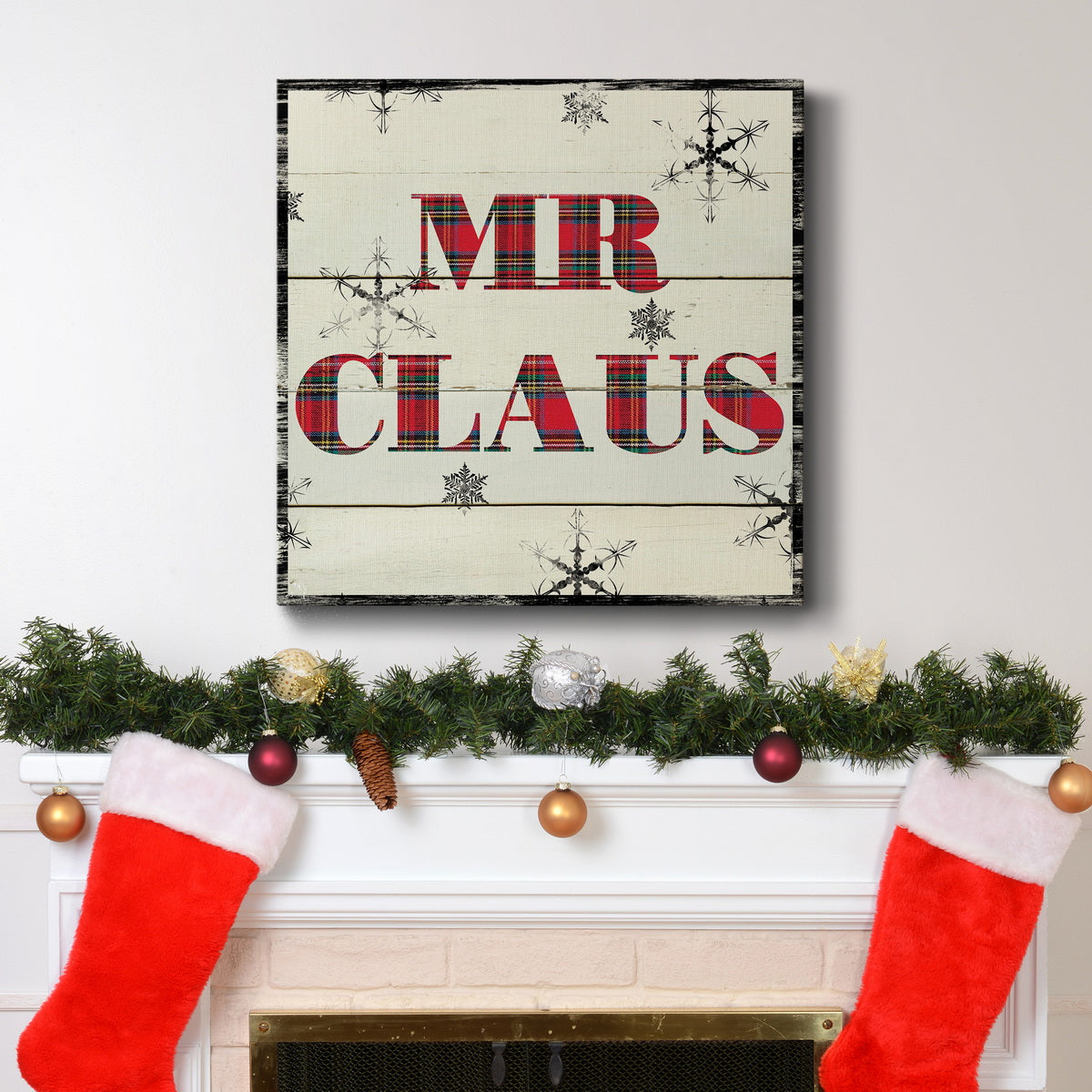 Mr. Claus-Premium Gallery Wrapped Canvas - Ready to Hang