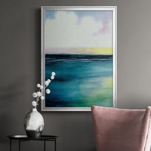 Sherbet Sunset Diptych I Premium Framed Print - Ready to Hang