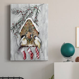 Winter Birds Premium Gallery Wrapped Canvas - Ready to Hang