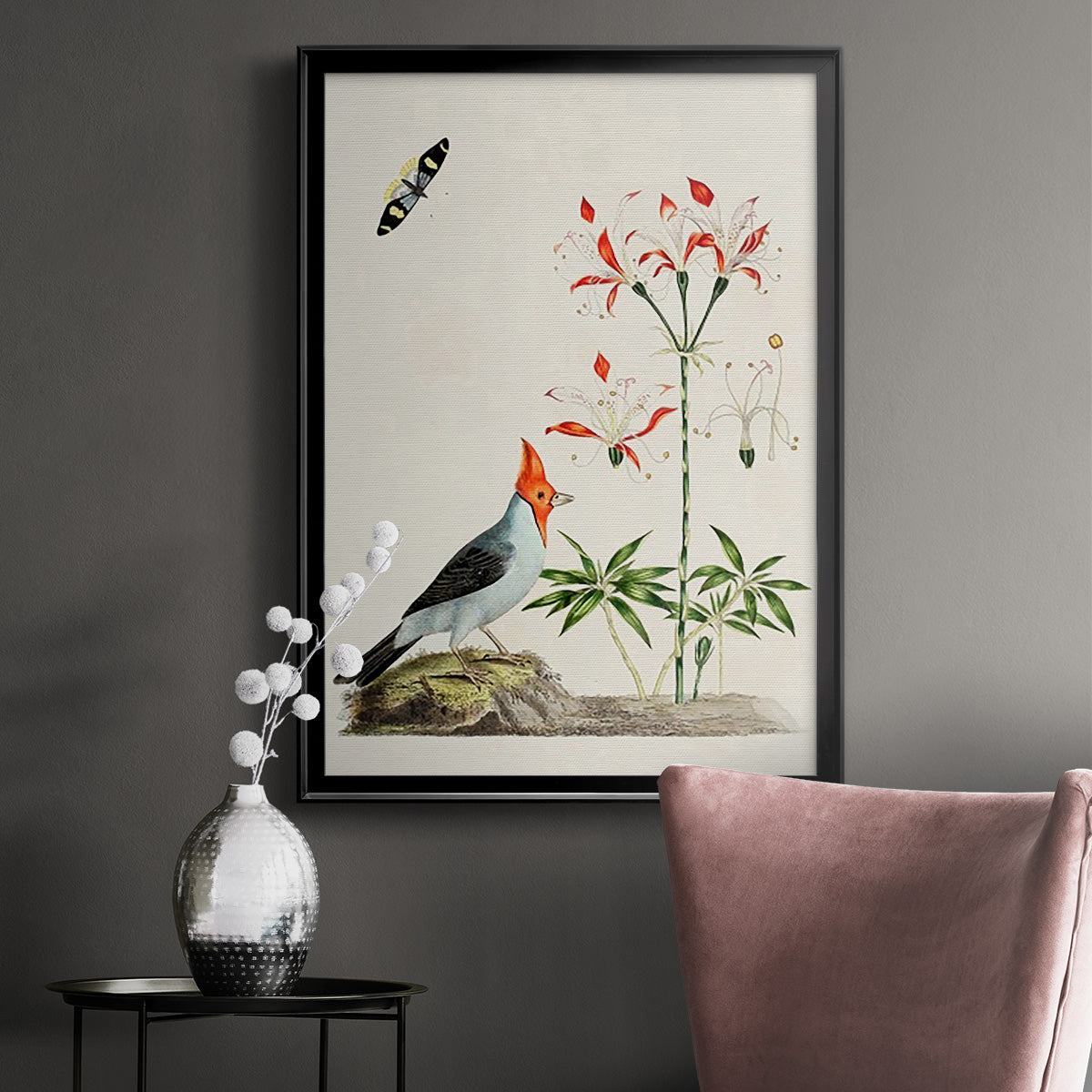 Bird in Habitat I Premium Framed Print - Ready to Hang