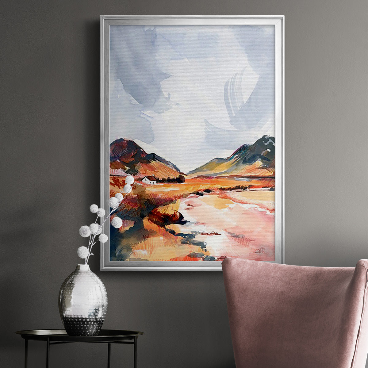 Chromatic Landscapes II Premium Framed Print - Ready to Hang