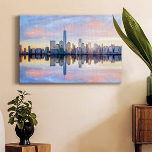 Manhattan Skyline Premium Gallery Wrapped Canvas - Ready to Hang