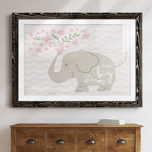 Floral Elephant-Premium Framed Print - Ready to Hang