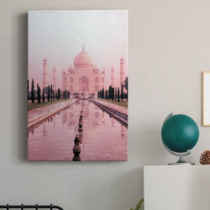 Taj Mahal in Pink Light - Canvas Art Print