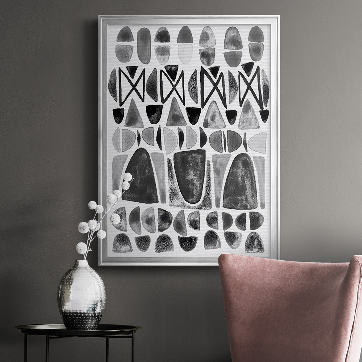 Grey Arches III Premium Framed Print - Ready to Hang