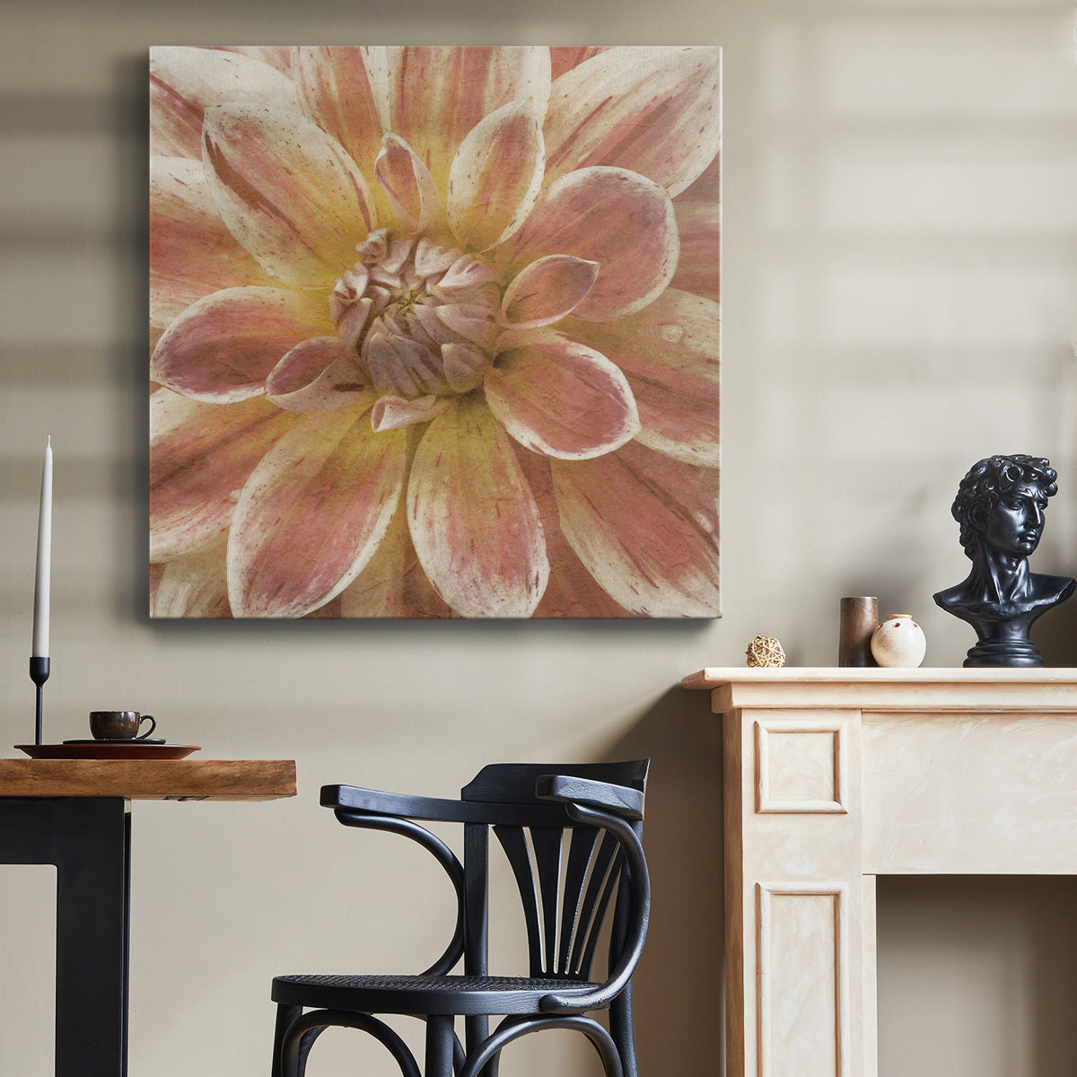 Wall Flower V-Premium Gallery Wrapped Canvas - Ready to Hang