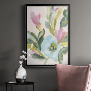 Floral Breeze Fresco  II Premium Framed Print - Ready to Hang