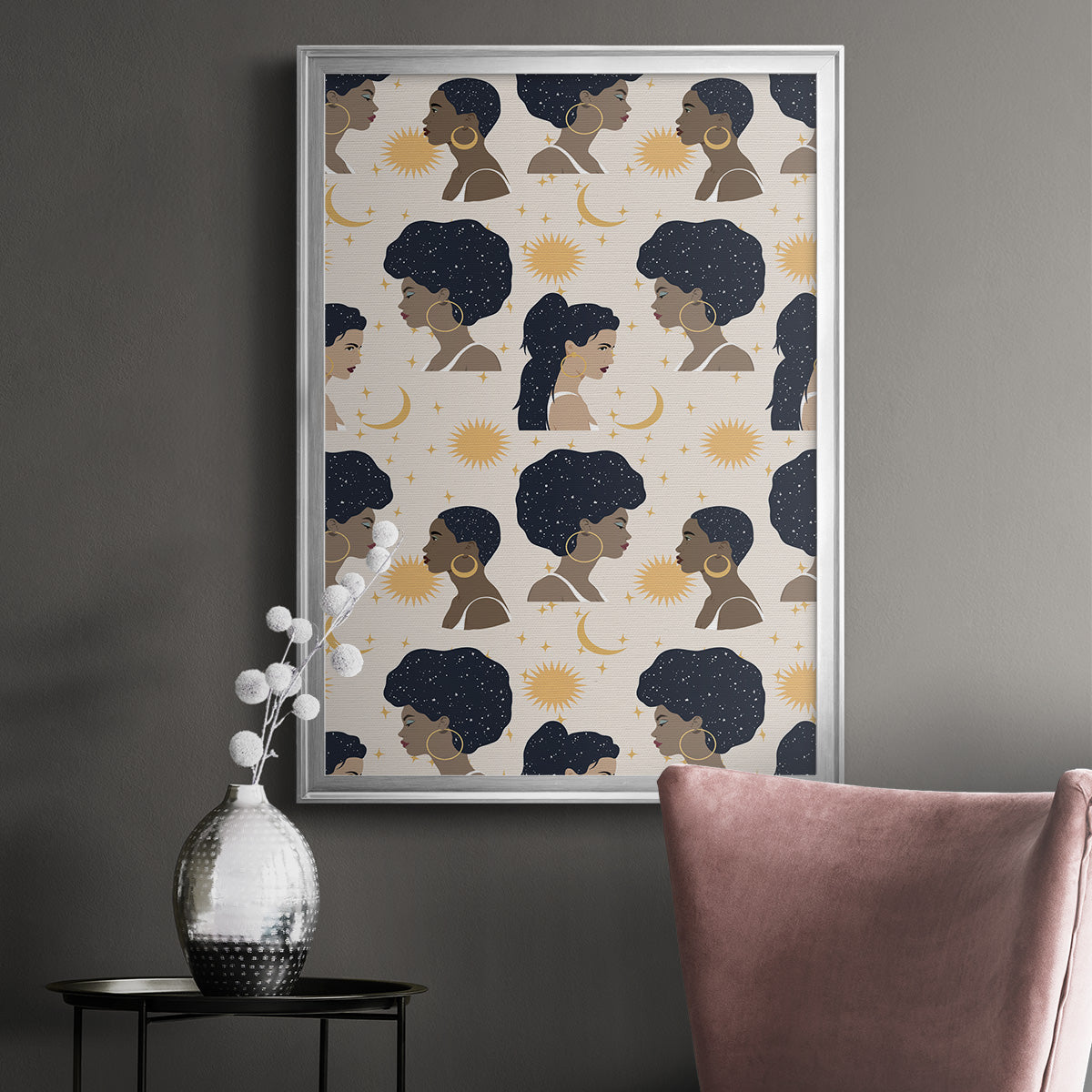 Heavenly Hair Collection E Premium Framed Print - Ready to Hang