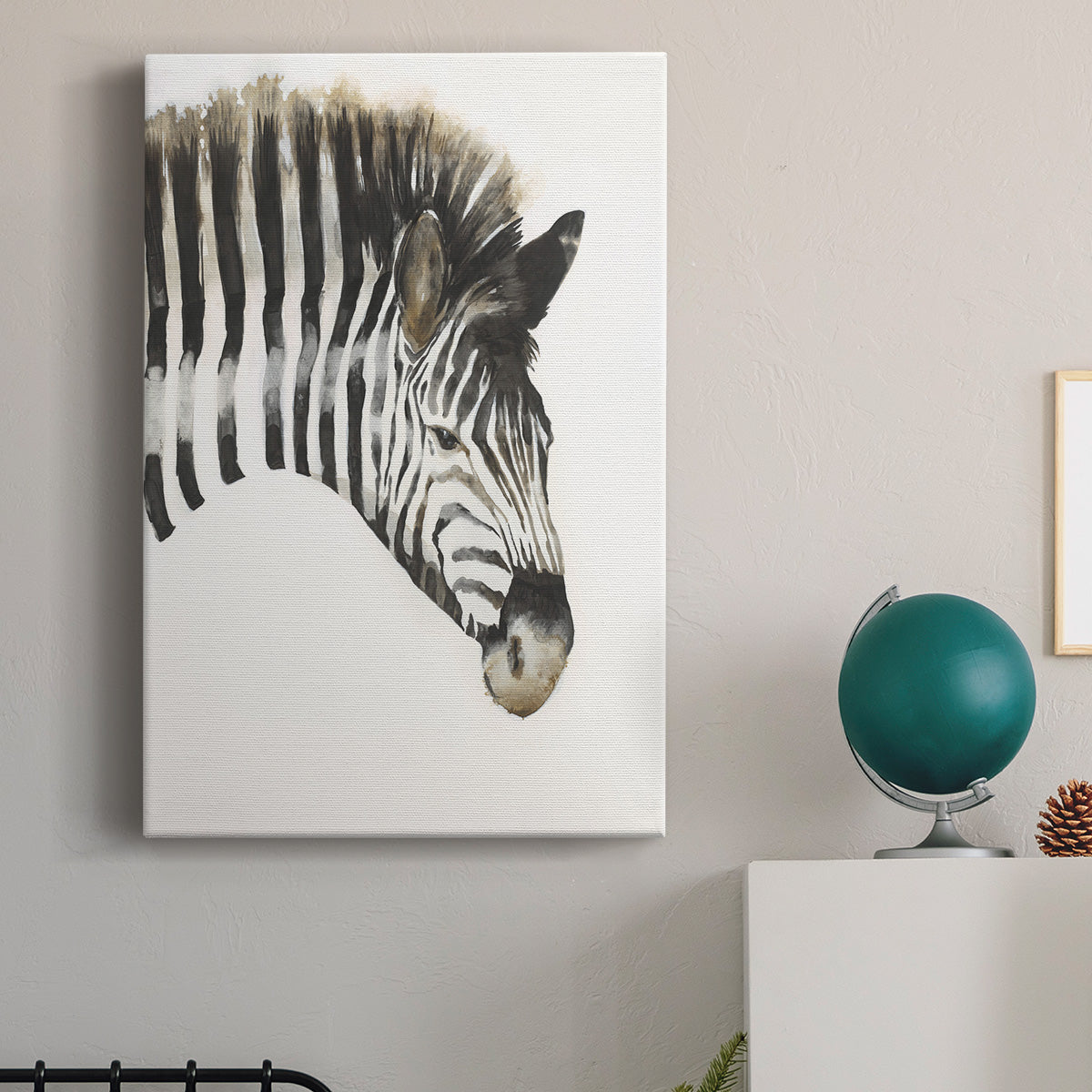 Zebra Stripes Premium Gallery Wrapped Canvas - Ready to Hang