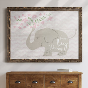 Floral Elephant-Premium Framed Canvas - Ready to Hang