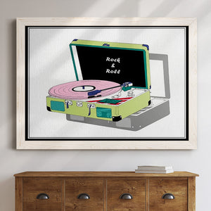 Record Shop II-Premium Framed Canvas - Ready to Hang