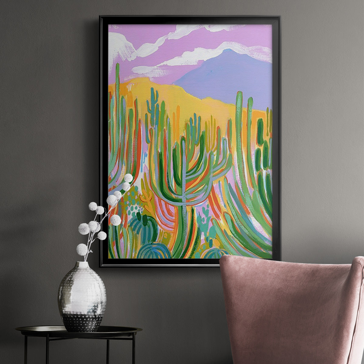 Lavender Desert I Premium Framed Print - Ready to Hang