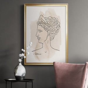 Greek Busts VI Premium Framed Print - Ready to Hang