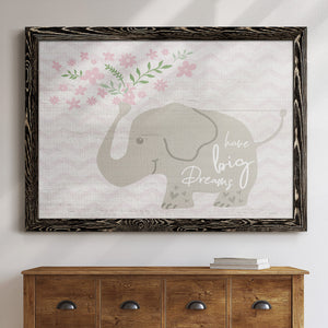 Floral Elephant-Premium Framed Canvas - Ready to Hang