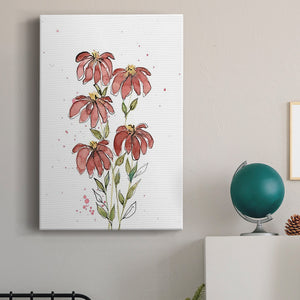 Watercolor Blooms II Premium Gallery Wrapped Canvas - Ready to Hang