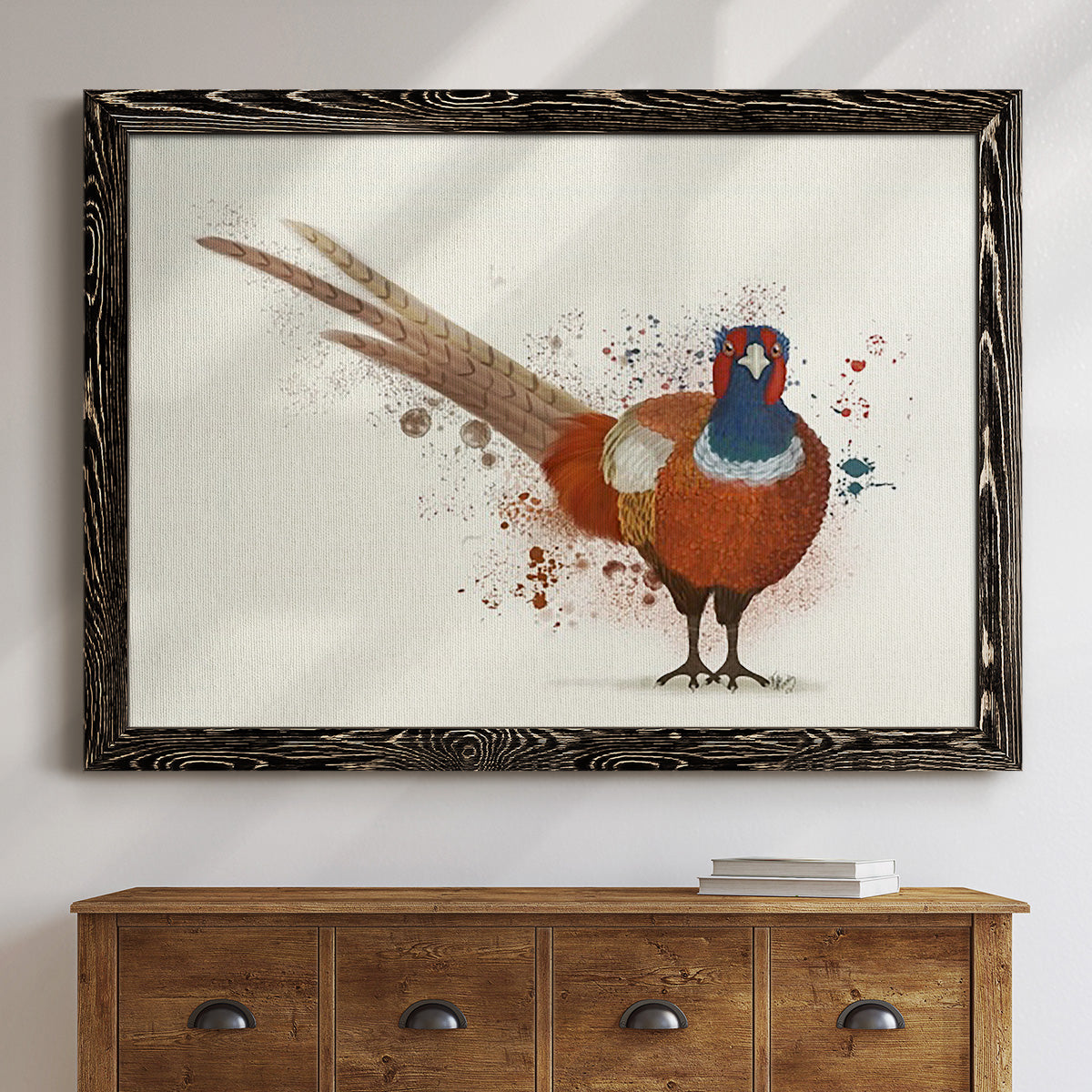 Pheasant Splash 7-Premium Framed Canvas - Ready to Hang