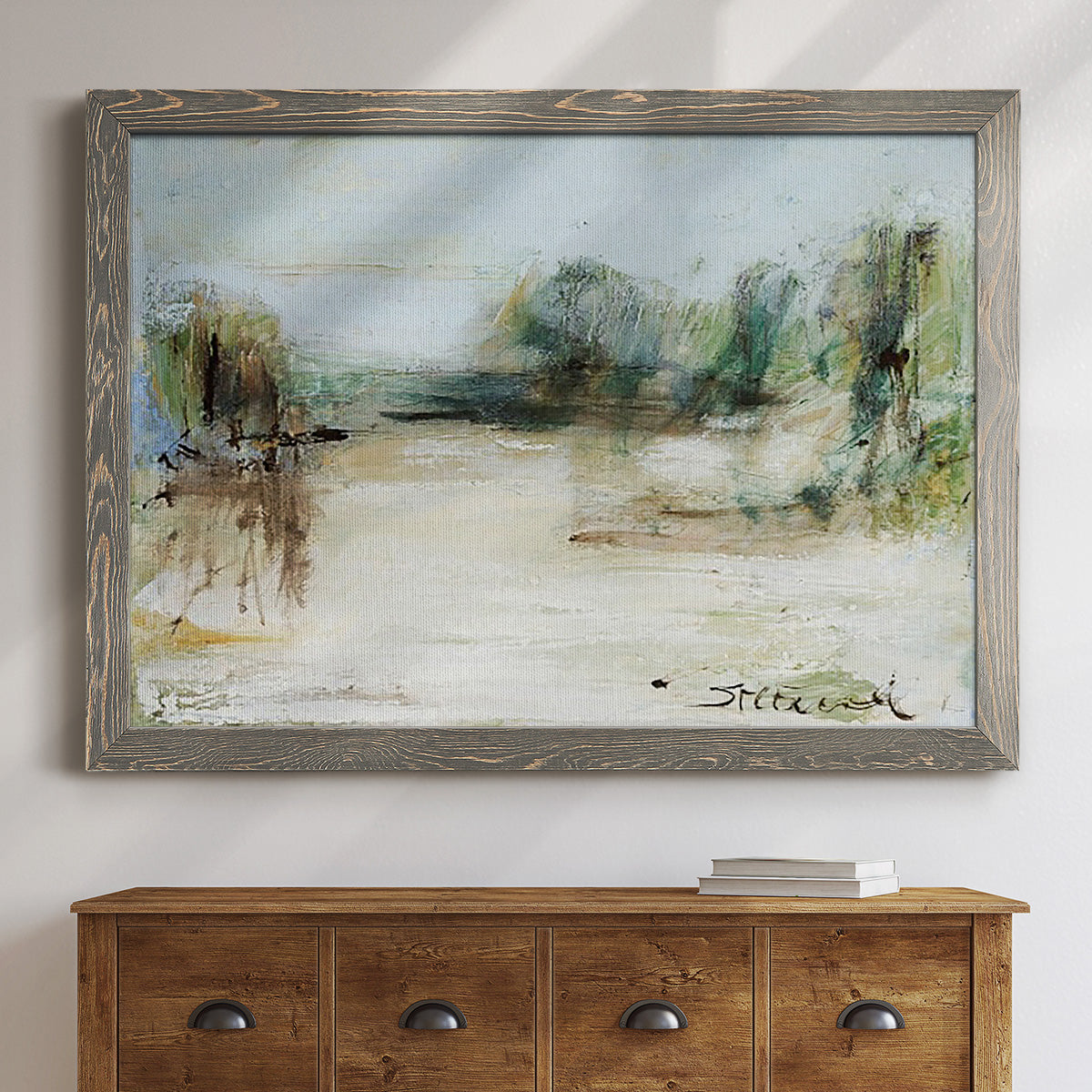 Wintery Horizon III-Premium Framed Canvas - Ready to Hang