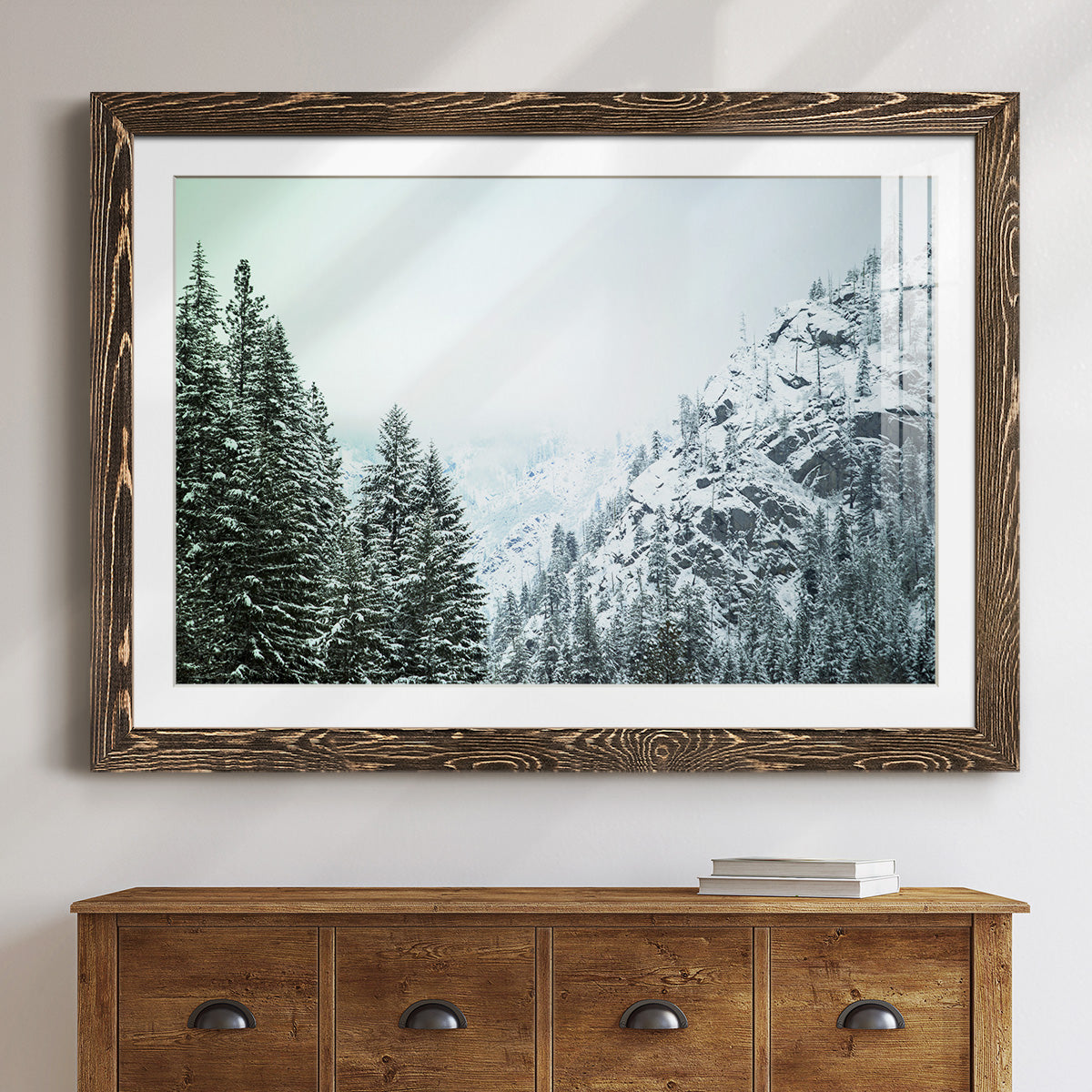 Snowfall in Cascadia II V1-Premium Framed Print - Ready to Hang